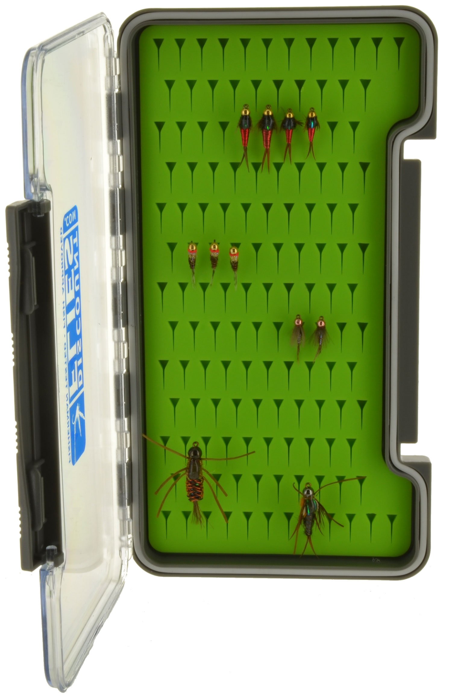 Aventik Waterproof Fly Fishing Boxes Easy Grip Foams Multi