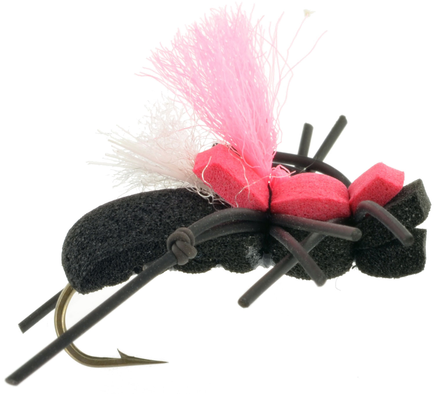 Fat Albert - Black & Red, Fly Fishing Flies For Less