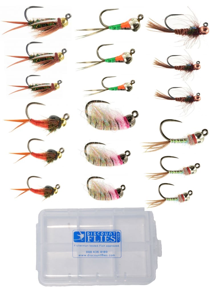 24/48pcs Dry / Wet Flies Nymph Fly Fishing Lure box Artificial Pesca
