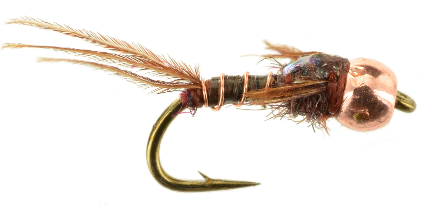 Micro Mayfly Brown Beadhead