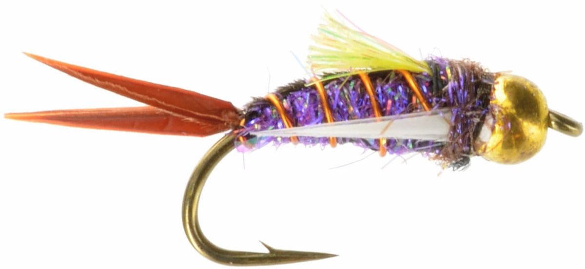 1 Doz Purple Prince Nymph Fishing Flies - Mustad Signature Fly Hooks -  Misión Boliviana Occidental