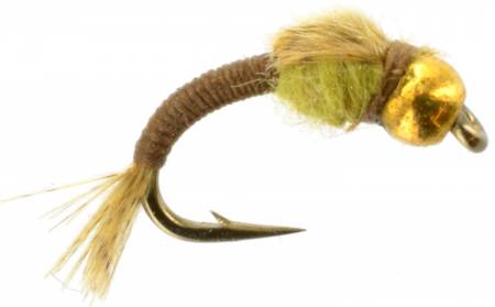 WD40 Olive Beadhead, Fly Fishing Flies For Less