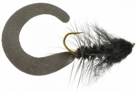 Wooly Grubber - Black, Fly Fishing Flies For Less